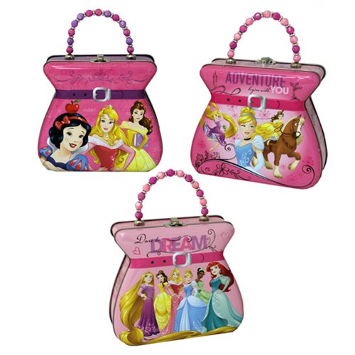 Disney Princesses Embossed Beaded Handle Tin Tote Set